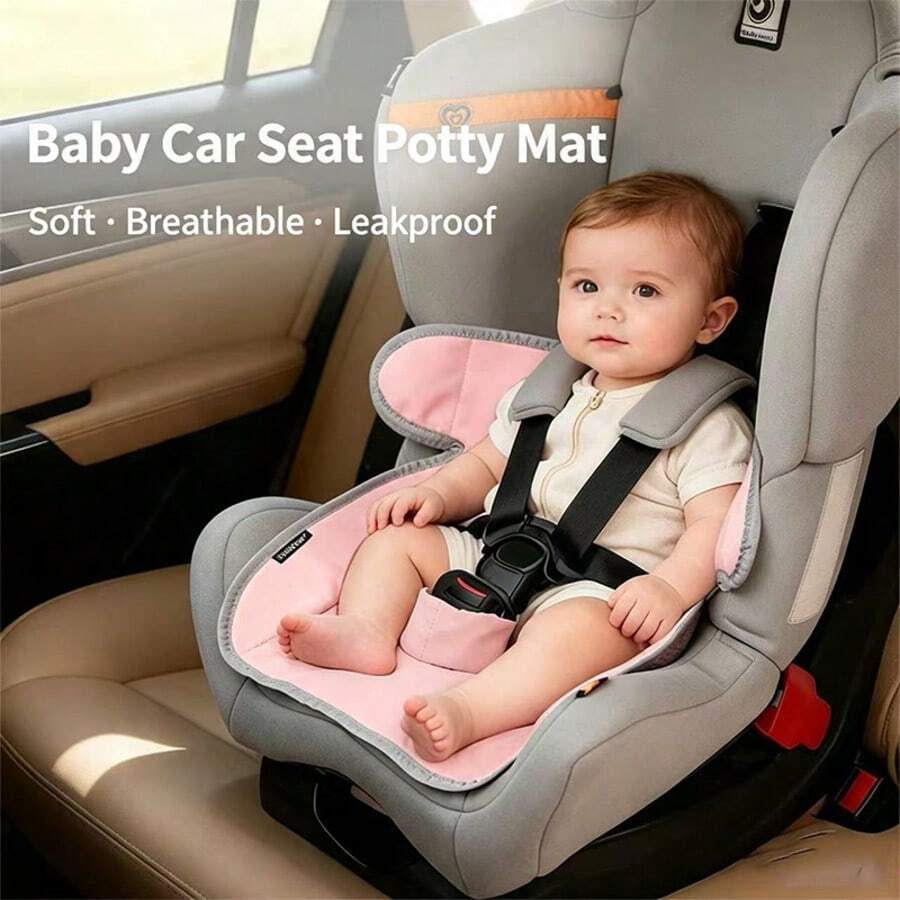 1 pieza Forro impermeable para asiento de coche de bebé, almohadilla para asiento de cochecito, cojín para silla alta, cambiador de pañales