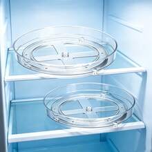 2 Sizes Rotating Storage Tray 23cm & 27cm Diameter, 360° Swivel Organizer For Spices, Storage Jars And Cosmetic Supplies - View 1