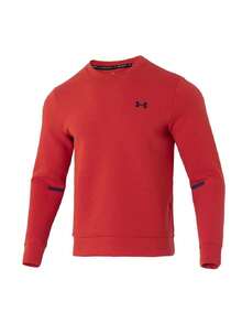 Under Armour Men's Unstoppable Flc Crew Pullover Sweatshirt, Double Layer Knit, Outdoor Sports, 1381688-842 - Red - View 5