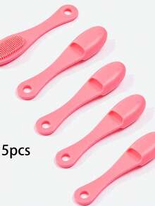 5pcsSilicone Nose Cleaning Brush Is Suitable For Blackhead And Pore Cleaning, Massage Tool, Daily Skin Care, School, Family, Travel, And Gift Giving - Multicolor - View 16