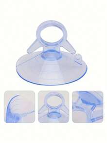 10pcs Glass Suction Cup Hooks, Made Of PVC Material, Suitable For Windows, Windshields, Easy Installation, No Drilling Required For Wall Mounting, Practical Hooks, Multi-Functional Hooks - Multicolor - View 6
