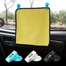 Car Suction Cup Clips With Strong Adhesive For Mounting Sunshades, Curtains, And Tickets On Windows And Windshields. Made From Durable Plastic, These Holders Can Be Removed Without Leaving Any Residue And Are Suitable For Universal Use - Multicolor - View 6
