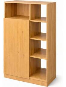 Mueble Despensero Escocia de Melamina, Organizador de Cocina Moderno y Funcional, Almacenamiento Amplio, Mueble Práctico para el Hogar - Negro - Ver 3