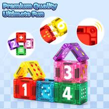 18pcs Magnetic Building Blocks Set, Magnetic Construction, Creative Educational Assembly Gift For Boys And Girls - Multicolor - View 5