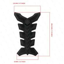 3D Rubber Gasoline Fuel Tank Pad Protector Universal Motorcycle Fuel Tank Sticker Fishbone - Fuel Tank Sticker - View 3