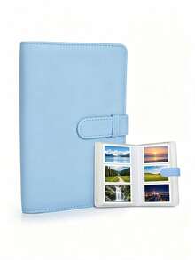 1Pc Mini 108 Pockets 3-Inch Photo Album,Photo Storage Album For Collecting Family Photos And Anniversary Photos,Etc.,Camera Not Included,Small Cards Collection Book For Star Cards,Business Cards,Train Tickets,Flashcards,Memory Cards,And ID Cards - Multicolored - View 9