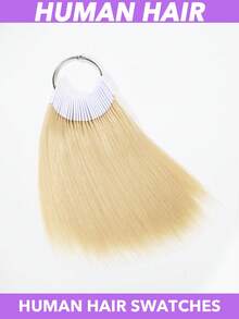 30pcs Human Hair Swatches Straight Hair Pieces For Testing Color For Dyeing Test Perfect For Professional Use 7 Inch 30pcs/Pack Hair Accessories Natural Black #4 Brown #30 #27 Light Brown #613 Blonde White Dark Grey Multicolor - Multicolor - View 19