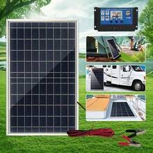 30W Portable Solar Panel Kit For Garden And Villa, Optional 100A Controller, 12V-18V-24V Output, USB 5V Solar Charger, Suitable For Power Bank, Phone, Watch, Home Solar Panel, Whole House Solar Panel, Solar Power Bank - Black - View 5