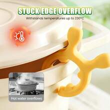 Silicone Pot Lid Rest Holder, Universal Kitchen Lid Stand For Pots And Pans, Anti Spill Cooking Helper With Heat Resistant Design, Compact Countertop Organizer For Holding Lids, Spoons And Utensils During Meal Preparation - Multicolor - View 2