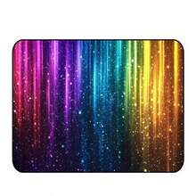 1pc Rainbow Beam Sparkling Starry Night Pattern - Polyester Fiber Car Trunk Mat, Travel Essential, Universal For Multiple Car Models, Car Interior Decoration, Enhances Car Atmosphere, Keeps Your Trunk Clean And Dry, Suitable For Users Who Love Small Animals. Also Suitable For Daily Commute, Self-Driving Trips And Family Use. - Rainbow Beam - View 12