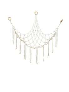 1pc Decorative Plush Doll Storage Corner Hanging Net Hammock, Mesh Hammock Fabric Storage Rack With Hooks, Suitable For Bedroom, Plush Doll Storage Hammock Net - Plush Doll Corner Decorative Hammock Net - Hanging Plush Doll Storage Rack, Large Room Decor, Bohemian Style Plush Doll Net Or Large Hammock - Multicolor - View 12