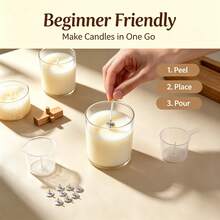 100pcs Pre-Waxed Candle Wicks With Metal Tabs, Smokeless And Lead-Free, Suitable For Soy Wax, Beeswax And Paraffin Wax Candle Making, DIY Craft Materials, Can Be Used For Container Candles, Pillar Candles, Small Candles, Home Decor, Wedding Party, Aromatherapy Essential Oil (Multiple Lengths, High Burning Stability) - Waxing Candle Wicks - View 4