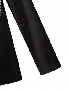 Women's Casual Long Sleeve Top, Breathable Outdoor Versatile All-Match Shirt - Black - View 6