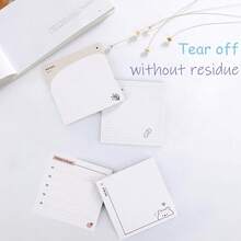 4 Packs 200 Sheets Minimalist Bear Sticky Notes 75x75mm 3x3 Inch, Today's Plan & Grid Thinking Self-Adhesive Memo Pads, Desktop Reminder Notes For Office, School, Home Stationery - 75 X 75 mm - View 7