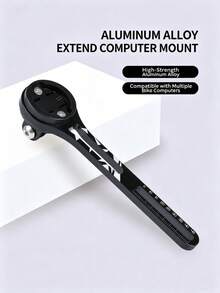 1pc Road Bike Integrated Handlebar Aluminum Alloy Extension Mount, Bike Computer & Light Bracket, Action Camera Base, Bicycle Accessory - Multicolor - View 2