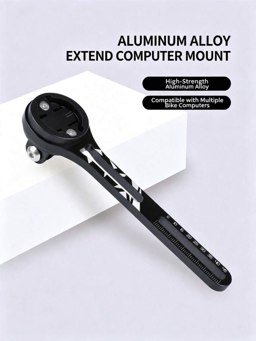 1pc Road Bike Integrated Handlebar Aluminum Alloy Extension Mount, Bike Computer & Light Bracket, Action Camera Base, Bicycle Accessory