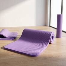 Extra Thick 20mm Yoga Mat Gym Exercise Mat For Workout Fitness Pilates Non Slip Portable 183*61*2cm - Purple - View 2
