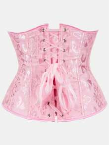 Women's Plus Size Classic Court Style Jacquard Tummy Control Waist Cincher Corset Waist Belt Halloween Costume Cosplay - Multicolor - View 28