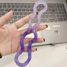1pc Color-Changing Fidget Toy, Multi-Color Crystal Electroplated Thinking Training Rope, Stress Relief Venting Toy - Multicolor - View 2
