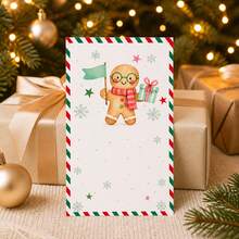 60/20 Pcs Cute Christmas Cartoon Greeting Cards & Gift Tags Set - Mini Xmas Memo Note Cards, Bulk Paper Hang Tags For Holiday Gift Wrapping Supplies, Classroom Students DIY Craft Party Favors & Winter Stocking Stuffers - Sets - View 9