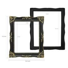 Open Picture Frame For Canvas Paintings, Gallery Walls, DIY Craft Projects | No Glass Or BacFKing, 8x10 Inch Opening, Black With Gold A - Black-straightEdges - View 4