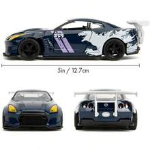 Jada Toys Godzil-La 2009 Nis-San GT-R R35 Ben Sopra mô hình xe đúc kim loại tỉ lệ 1:32, xe thể thao độ, bản sao đua phim quái vật, xe trưng bày sưu tầm, bộ sưu tập xe hiệu năng Nhật Bản, quà tặng cho fan Godzil-La và người yêu xe - Nhiều màu - Xem 4