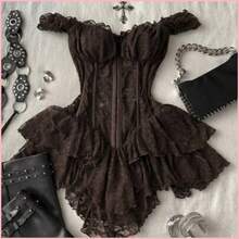 Women Midi Dresses - Marron - View 1