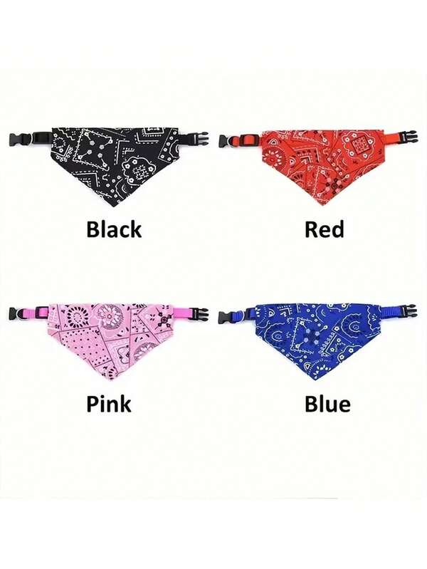 Adjustable Pet Bib, Saliva Towel, Dog Puppy Cat Neck Scarf, Bandana Collar, Triangle Bib Scarf, Pet Accessories
