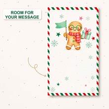 60/20 Pcs Cute Christmas Cartoon Greeting Cards & Gift Tags Set - Mini Xmas Memo Note Cards, Bulk Paper Hang Tags For Holiday Gift Wrapping Supplies, Classroom Students DIY Craft Party Favors & Winter Stocking Stuffers - Sets - View 5