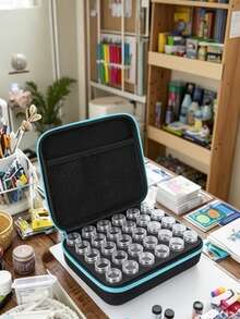 Portable Multi-Compartment Diamond Painting Storage Set, Includes 60/30-Grid Jewelry Bead Storage Box, Suitable For DIY Diamond Painting, Beading, Sequins And Accessories, Compact Tool Box, Ideal For Hobbyists And Professionals - Sets - View 5