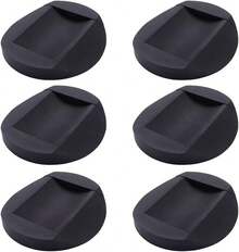 6-Piece Set Black Rubber Furniture Pads, Non-Slip Foot Pads And Caster Cups, Floor Protection For Sofa, Bed And Other Home Furniture - Black - View 6