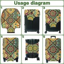 1PC, Flat Print Design, Print Design-No Texture, Only Accessories Sold, Luggage Protective Cover, Does Not Include The Luggage Shown In The Picture, Suitable For 20 To 30 Inch Luggage, Made Of Thickened High-Quality Fabric, Essential Accessory For Your Travel And Checked Luggage. - Multicolor - View 3