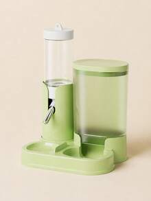 1 buah Set Tempat Makan & Dispenser Air Hewan Peliharaan 2-in-1, Mangkuk Makanan Anjing & Kucing Otomatis Kapasitas Besar dengan Botol Air, Stasiun Makan Hewan Peliharaan Anti Selip yang Mudah Diisi Ulang, Cocok untuk Penggunaan di Dalam Rumah - D - View 10