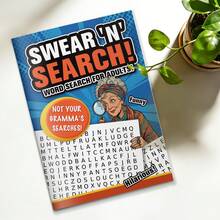 Funny Profanity Themed Word Search Puzzle Book, 300 Words With Extra Large Font, Humorous Stress Relief Search And Relaxation Educational Game, Suitable For Home And Travel - Find Word - View 4
