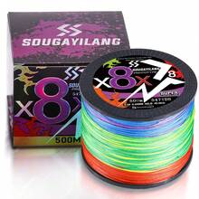 SOUGAYILANG 8-Strand Braided Fishing Line 100m/300m/500m Multi-Color Wear-Resistant Multi-Strand Fishing Line, Suitable For Saltwater And Freshwater Outdoor Fishing Accessories - Multicolor - View 18