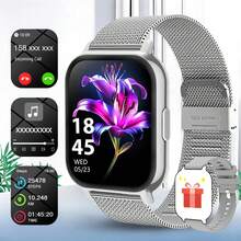 New Smart Watch, 1.81 Inch Multi-Function Sports Smart Watch, Supports Wireless Calling/Music, Message Notification, Pedometer, Sedentary Reminder And Multiple Watch Face Wallpapers, Suitable For Men And Women, Compatible With Android And IOS - View 1