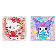 Sanrio Cartoon Diamond Art Kit, Hello Kitty Kuromi Cinnamoroll Shaped Diamond Mosaic, Rhinestone Art Picture, Diamond Art Craft, Home Decor, Gift (Unframed) - Multicolor - View 10