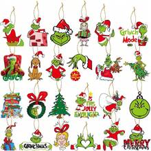 The Grinch The 24/1pc ‑Themed Christmas Tree Hanging Ornaments, Perfect For Xmas Tree Decor And Holiday Party Layout, And Ideal As Home Decorations And Festival Gift. - Cookie Monster - View 2
