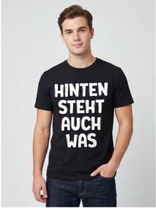 Camiseta con eslogan divertido, Camisetas de hombre, Ropa de verano, Ropa urbana, Camisetas de algodón, Camisetas de mujer, Estilo de los 90, Regalos para el Día del Padre, Ropa para festiva - Negro - Ver 6