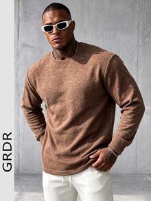 GRDR Men's Casual Long Sleeve, Versatile For Daily Wear, Suitable For Autumn/Winter Outings - Brown - View 1