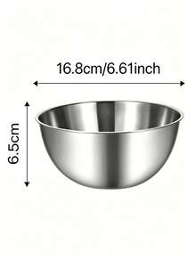 Stainless Steel Rimmed Mixing Bowl - Multi-Size Stackable Kitchen Bowl, Suitable For Baking, Mixing And Food Preparation, Cooking Storage Bowl, Durable And Rust-Resistant, Easy To Clean And Stackable, Perfect Choice For Kitchen Cooking, Baking And Dish Preparation. Practical Kitchen Tool, Christmas, Back To School, Mother's Day Gift (1pc/3pcs) - View 13