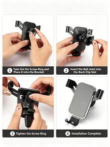 Adhesive Rotatable Car Dashboard Phone Holder, Anti-Slip Clamp Arm Universal Car Navigation Fixed Support Bracket, Secure Adhesive Base With Easy-To-Adjust Viewing Angle, Stable Anti-Slip Grip Structure That Won't Damage Device, Compatible With Most Portable Electronic Device Sizes, Used For Fixed Phone Navigation Placement During Driving, Minimalist Design Fits Various Car Interior Styles - Multicolor - View 8