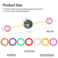 6pcs Creative Halloween Pull-String Flying Disc, Flying Wheel, Round Rotating Pull-Whistle , Nostalgic Childhood Toy, Assembly Required - Multicolor - View 7