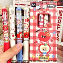 Set Pulpen Gel yang Dapat Dihapus Motif Apel Merah (4 buah/kotak), Ujung 0,5 mm, Estetika Tinggi, Ringkas dan Portabel, Klik Samping dengan Penghapus Terintegrasi, Menulis Halus, Perlengkapan Kantor dan Sekolah, Hadiah Liburan, Meningkatkan Minat Belajar - Beraneka warna - View 12
