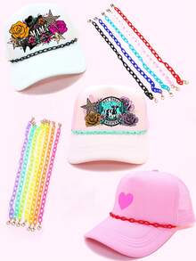 Tacker Cap Chain Baseball Cap Decorative Chain Stone Bead Acrylic Chain Hat Chain - Multicolor - View 3