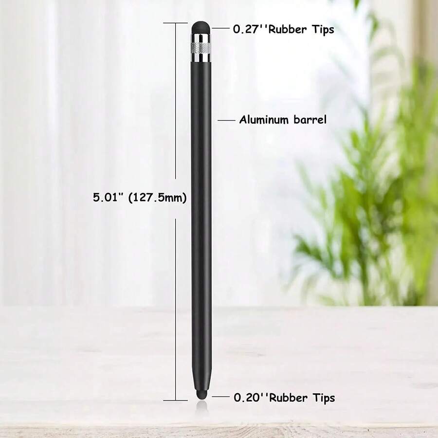 平板電腦通用觸控筆 電容式觸控筆 雙頭矽膠筆尖 適用於 iPad、Android 智慧型手機 - 查看 1