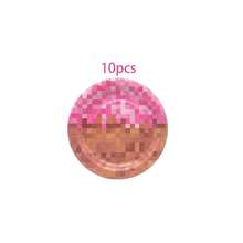 10/20/40/60 Pcs,Pink Pixel Block Themed Disposable Paper Plates And Napkins,Video Game Pixel Print 9 Inch & 7 Inch Dinner Dessert Plates With Matching Tissues,Decorative Tableware For Girly Pixel‑Style Birthday Party Table Decor Supplies - Multicolor - View 10