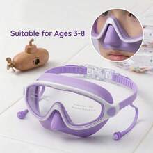 Children's Large Frame Mask-Style Swimming Goggles, Anti-Choking Panoramic High-Definition Lens, Waterproof And Anti-Fog, Integra, First Day Of School - Multicolor - View 8