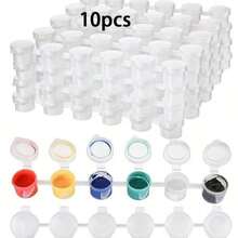 5/10/100pcs Air Paint Cups, 3ml, With Lid, Mini Paint Containers, Strip Paint Jars, Compact And Portable, Suitable For Acrylic Paint And More, Portioning And Storage, School Art, Craft Painting, Back To School Stationery, Paint Portioning Boxes, Paint Jars - Multi-color - View 13