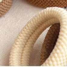 10pcs Mixed Color Multifunctional Thick High Elasticity Elegant Minimalist Durable Non-Damaging Hair Ties (Random Color) - Multicolor - View 4